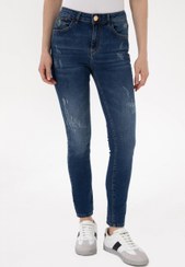 تصویر شلوار جین جذب زنانه آبی یو اس پولو 