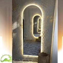 تصویر آینه قدی بک لایت - گنبدی 