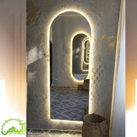 تصویر آینه قدی بک لایت - گنبدی 