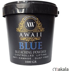 تصویر پودر دکلره آوایی آبی وزن ۱ کیلوگرم با رایحه نعناع 