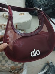 تصویر کیف تک بند توری - زرشکی Alo