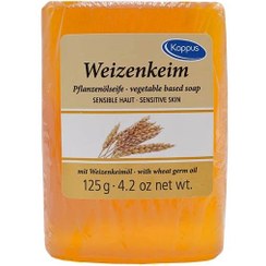 تصویر صابون کاپوس، مدل جوانه گندم، وزن 125 گرم (آلمان اصل ) Kappus Wheat germ oil toilet soap 125 g‏