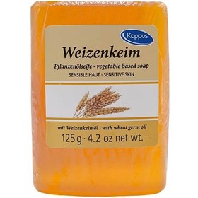 تصویر صابون کاپوس، مدل جوانه گندم، وزن 125 گرم (آلمان اصل ) Kappus Wheat germ oil toilet soap 125 g‏