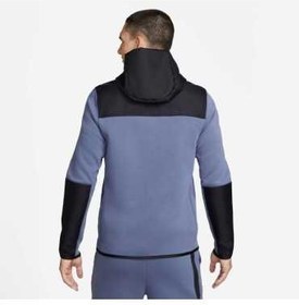 تصویر سویشرت ورزشی مدل Nike Sportswear Tech Fleece رنگ آبی/سیاه/سیاه پراکنده مردانه نایک 