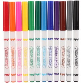 تصویر ماژیک نقاشی 12 رنگ چیکی چیکی Chiki Chiki Classic LA060723 Chiki Chiki Classic LA060723 12 Color Painting Marker