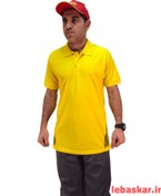 تصویر تیشرت کار رنگ زرد 