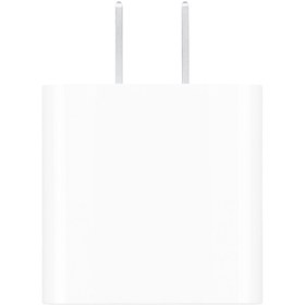 تصویر آداپتور شارژ اپل 20 وات دو پین Apple adapter 20w-آداپتور شارژر