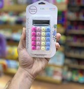 تصویر ماشین حساب دکمه رنگی کوچک 