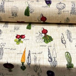 تصویر نیم متر طرح تربچه - رومیزی سفره ای چاپی رزین تاژ 