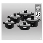 تصویر سرویس قابلمه زیو مدل ZCS-8610 ظرفیت ۱۰ پارچه گرانیتی 