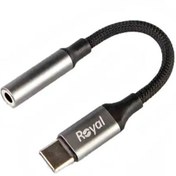 تصویر تبدیل Type-c به AUX رویال RAC-115 Convert Type-c to AUX Royal RAC-115