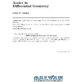 تصویر دانلود کتاب Topics in Differential Geomnetry 001 مباحث هندسه دیفرانسیل 001