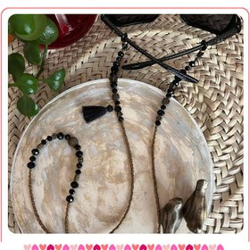 تصویر بندعینک کریستال مشکی 