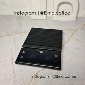 تصویر ترازو قهوه اسکیل حرفه ای مدل لمسی تایمردار یونیک لایف Scale unique life