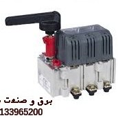 تصویر کلید فیوز گردان دسته معمولی 160 آمپر فیوز دار زاویر Rotary fuse switch Normal handle 160A with fuses ZAVIR