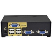 تصویر سوئیچ KVM VGA دو پورت فرانت مدل FN-K2US 