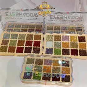تصویر پالت سایه چشم گلیتری هولد مورنینگ Hold morning - کد 1 hpld morning eyeshadow