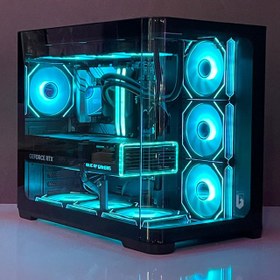 تصویر کامپیوتر گیمینگ AWEST مدل AQ18 پردازنده i5-14400 کارت گرافیک RTX 4070 SUPER حافظه ۳۲ گیگابایت ۱ ترابایت SSD 