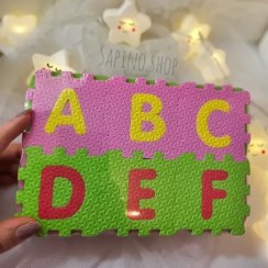 تصویر پازل فومی حروف و اعداد انگلیسی 