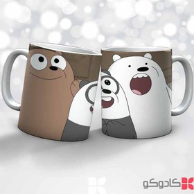 تصویر ماگ طرح خرسی و پاندا کد 48015 