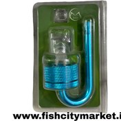 تصویر دفیوزر CO₂ آکواریوم مدل فلزی آبی 