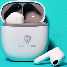 تصویر ایرپاد هندزفری اورجینال بلوتوثی (AIRPOD) LENYES مدل AIR 50 لنیز 