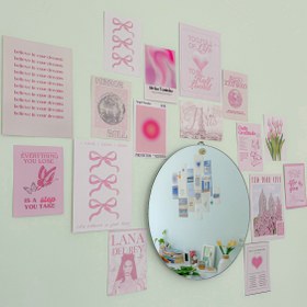 تصویر پوستر صورتی پک ۲ 