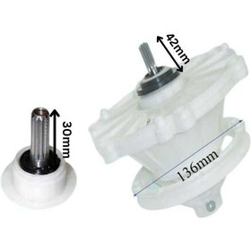 تصویر گیربکس لباسشویی دوقلو ال جی گلدونی 11 شیار 30 میلی متر 