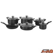 تصویر سرویس قابلمه هاردآنادایزد کارال مدل رز (11 پارچه) Karal Hard-Anodized Rose Cookware Set 11 Pieces