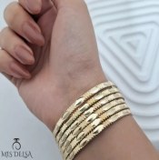 تصویر النگو طلاروس 3 میل 6 عددی کد 11 