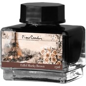 تصویر جوهر خودنویس پیرکاردین Eiffel Murky Brown رنگ قهوه ای کدر Pierrecardin Eiffel Murky Brown 50 ml Ink Bottle