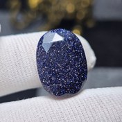تصویر نگین سنگ دلربای سرمه ای تراش فست کد 34802 