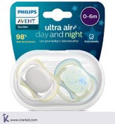 تصویر پستانک دو عددی اونت 6-0 ماه شب و روز سری الترا ایر scf085/69 