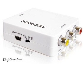تصویر تبدیل HDMI به AV | تبدیل اچ دی ام آی به سه فیش | مبدل HDMI 2 AV دیجیت ایران