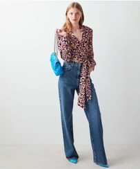 تصویر شلوار جین زنانه آبی برند ipekyol IW6220018029629 Wide Leg Fit Jean Pantolon