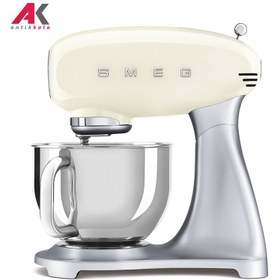 تصویر همزن برقی اسمگ مدل SMF02 کرم پایه استیل Smeg SMF02CR Stand Mixer