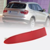 تصویر شبرنگ سپر عقب چپ و راست بی ام و X3 سال های 2011 تا 2017 (اورجینال) | Rear Bumper Reflector, Waterproof Bumper Night Reflector for F25 X3 