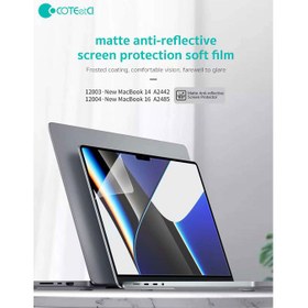 تصویر محافظ صفحه نمایش ضد انعکاس نور مات مک بوک ایر 13.6 اینچ 2022 کوتتسی Coteetci screen protection film Macbook Air 13&quot; 12013 