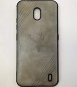 تصویر قاب چرمی مناسب برای گوشی موبایل نوکیا ۲.۲ - طوسی Nokia 2.2