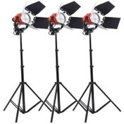 تصویر کیت نور پروژکتور دیمردار 300 وات Video Light 300w 