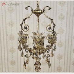 تصویر لوستر برنزی ۴ شعله مناسب آشپزخانه 