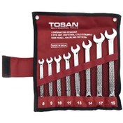تصویر ست آچار یک سر تخت توسن مدل TI101-S8 ا TOSAN TI101-SB Wrench Set TOSAN TI101-SB Wrench Set