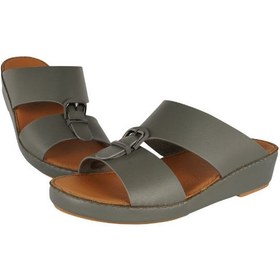 تصویر صندل مردانه عربی بارجیل به رنگ خاکستری برند barjeel uno Barjeel Mens Arabic Sandals Grey