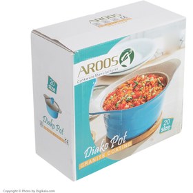 تصویر قابلمه عروس مدل دیاکو سایز ۲۰ Aroos Diaco Cooking Pot