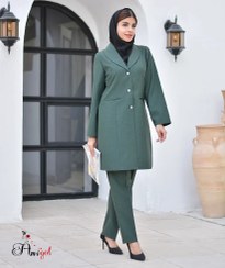 تصویر مانتو شلوار اداری زنانه مدل ارغوان 