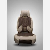 تصویر روکش صندلی سمند ماساژوری طرح گوچی 