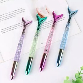 تصویر روان نویس فانتزی طرح پری دریایی کد 04 Mermaid Design Rollerball Pen No.04