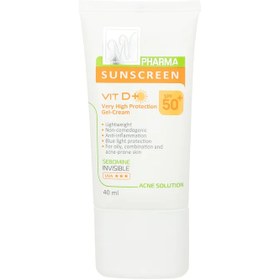 تصویر كرم ژل ضد آفتاب آكنه سلوشن فاقد چربی پوست های چرب 40 میلی لیتر مای My SPF50 Sunscreen Very High Protevtion Gel Cream