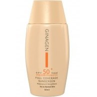 تصویر ضد آفتاب رنگی پوست نرمال و خشک ژیناژن , شماره 3 ا Ginagen Tinted Sunscreen For Dry Skin SPF50, No.03 Ginagen Tinted Sunscreen For Dry Skin SPF50, No.03