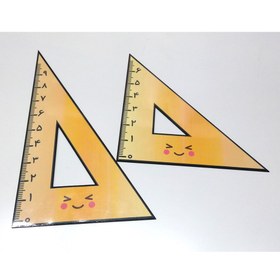 تصویر 2 عدد گونیا لمینتی رنگی 